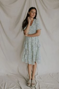 Henly Maisie Smocked Dress In Mint