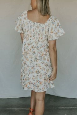 Henly Fleur Gauze Dress In Ivory Dresses