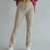 Henly *Jimi Plaid Pants In Camel SALE