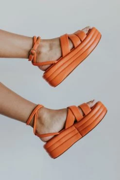 Henly Free People Harper Flatform In Tiger Lily