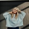 Henly Everson Sweatshirt In Soft Blue Tops