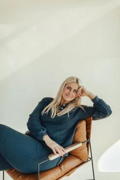 Henly SETS Lennox Waffle Henley Set In Navy