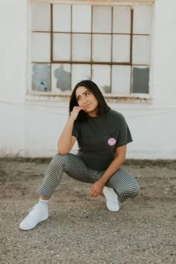 Henly Take It Easy Graphic Tee In Charcoal Graphics