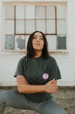 Henly Take It Easy Graphic Tee In Charcoal Graphics