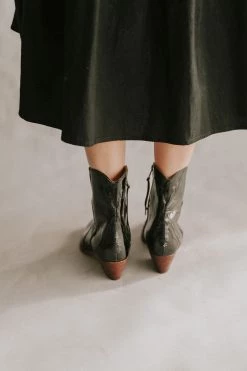 Henly Free People New Frontier Western Boot In Black