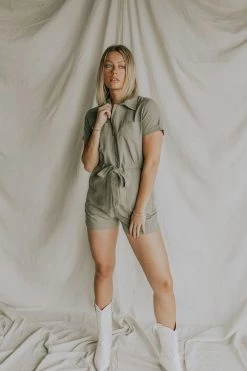 Henly *Cruise Shortalls In Olive