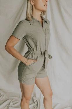 Henly *Cruise Shortalls In Olive