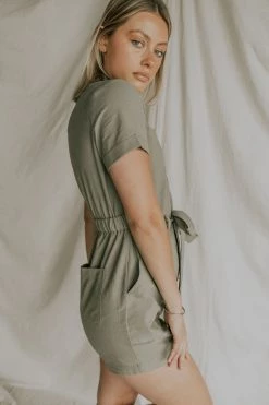 Henly *Cruise Shortalls In Olive