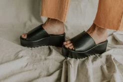 Henly Shoes Dot Platform In Black