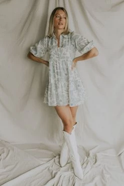 Henly Dresses Tropicana Mini In Blue