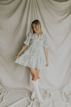 Henly Dresses Tropicana Mini In Blue