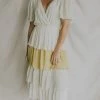 Henly Keylime Tiered Midi Dresses