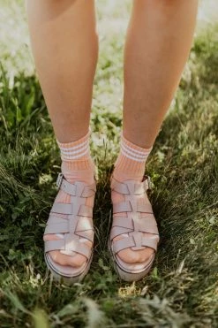 Henly Le Bon Shoppe Girlfriend Socks In Grapefruit