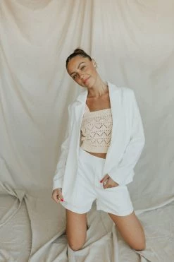 Henly Newport White Shorts SETS