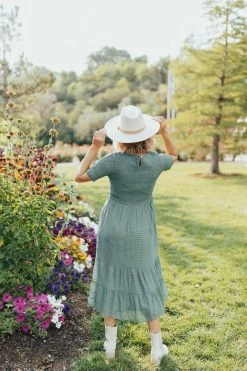 Henly Bridgette Smocked Dress In Jade