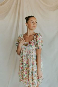 Henly Dresses Spring Shimmy Mini In Ivory