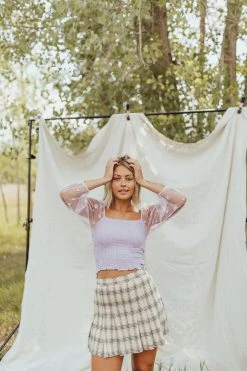 Henly SALE *Seeing Stars Smocked Blouse In Lilac