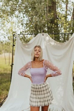 Henly SALE *Seeing Stars Smocked Blouse In Lilac