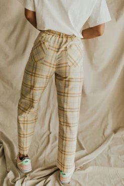 Henly *Capri Plaid Pants In Yellow SALE