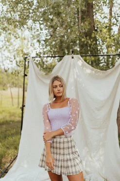 Henly SALE *Seeing Stars Smocked Blouse In Lilac