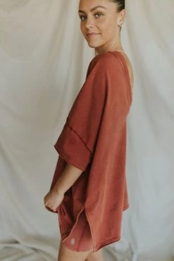 Henly SETS Free People Hot Shot Reversible Set In Red Rendezvous