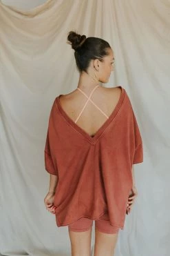 Henly SETS Free People Hot Shot Reversible Set In Red Rendezvous