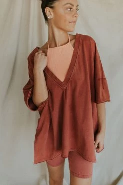 Henly SETS Free People Hot Shot Reversible Set In Red Rendezvous