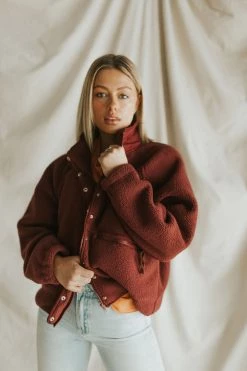 Henly *Alps Sherpa In Burgundy