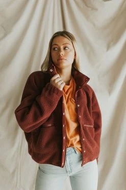 Henly *Alps Sherpa In Burgundy