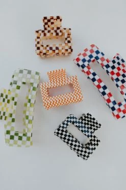 Henly Mini Claw Clip In Black & White Accessories