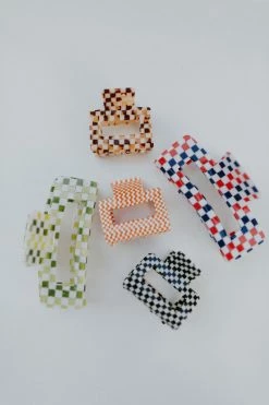 Henly Mini Claw Clip In Black & White Accessories