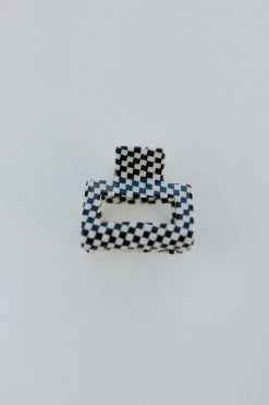 Henly Mini Claw Clip In Black & White Accessories