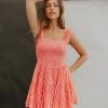 Henly Free People Sweet Annie Mini In Pink Combo Dresses