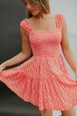 Henly Free People Sweet Annie Mini In Pink Combo Dresses