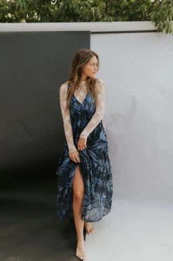 Henly Free People Julianna Maxi In Navy Combo