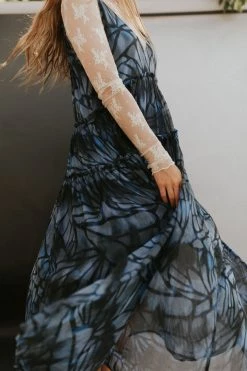 Henly Free People Julianna Maxi In Navy Combo