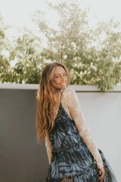 Henly Free People Julianna Maxi In Navy Combo