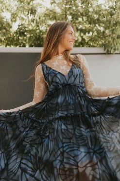 Henly Free People Julianna Maxi In Navy Combo
