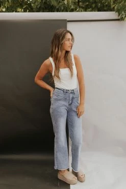 Henly Wyatt Denim Pants In Blue