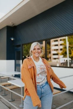 Henly Layer Up Thermal Shacket In Caramel