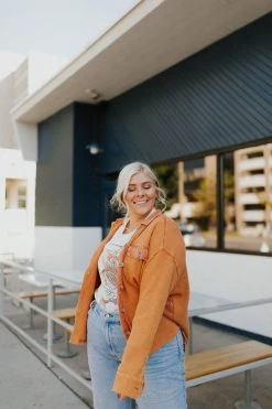 Henly Layer Up Thermal Shacket In Caramel