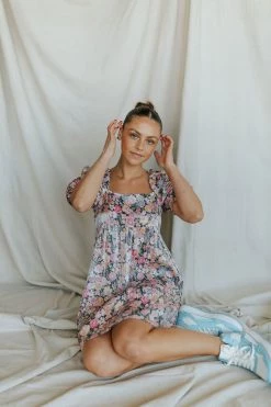 Henly Spring Shimmy Mini In Navy Dresses