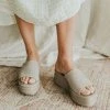 Henly Free People Harbor Flatform In Fawn Grey