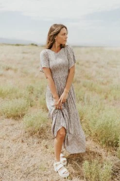 Henly Dresses Lena Floral Maxi In Lilac