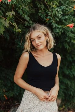 Henly Free People Solid Ribbed Brami In Black