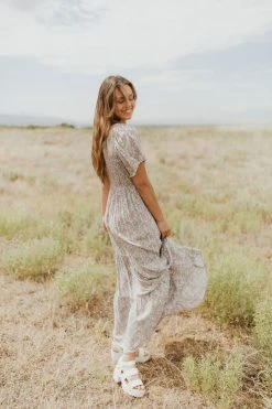 Henly Dresses Lena Floral Maxi In Lilac