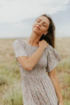 Henly Dresses Lena Floral Maxi In Lilac