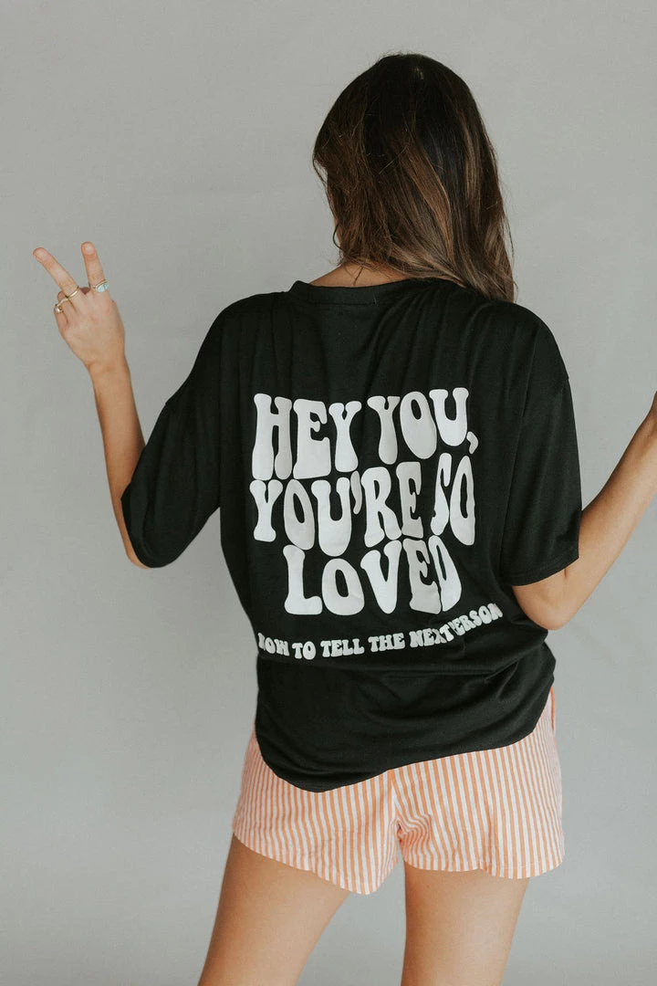 Henly Hey You Graphic Tee Graphics