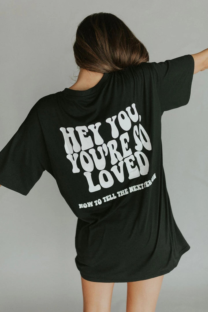 Henly Hey You Graphic Tee Graphics