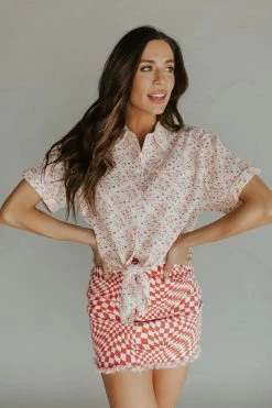 Henly Citrine Gauze Blouse Tops